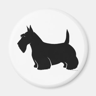 Aimant Silhouette de classique de Terrier d'écossais