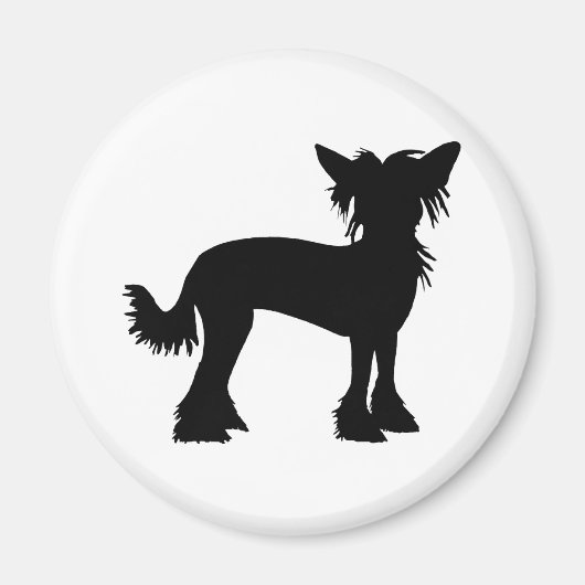 Aimant Silhouette de crête chinoise (Devant)