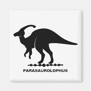 Aimant Silhouette de Dinosaure Parasaurolophus