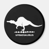 Aimant Silhouette de Dinosaure Spinosaurus (Devant)