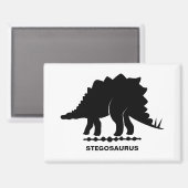 Aimant Silhouette de Dinosaure Stégosaure (Recto/Verso)