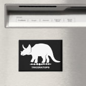 Aimant Silhouette de Dinosaure Triceratops (In Situ (Lave-vaisselle))