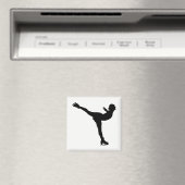 Aimant Silhouette de femme patinant (In Situ (Lave-vaisselle))
