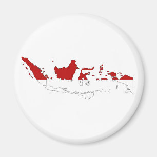 Aimant Silhouette de forme de carte de drapeau de pays de