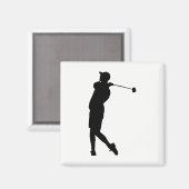 Aimant Silhouette de Golfer (Recto/Verso)