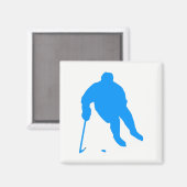 Aimant Silhouette de hockey (Recto/Verso)