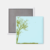 Aimant silhouette de l'arbre (Recto/Verso)