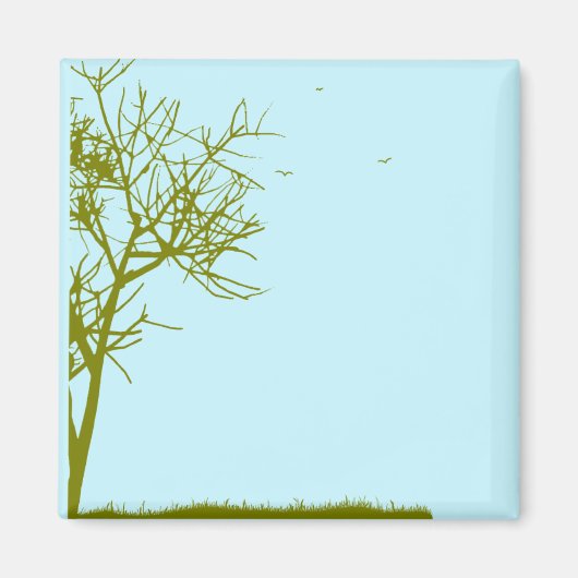 Aimant silhouette de l'arbre (Devant)