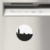 Aimant Silhouette de New York noir et blanc (In Situ (Lave-vaisselle))