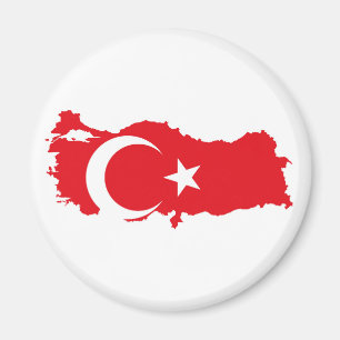 Aimant silhouette de symbole de forme de carte de drapeau