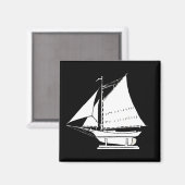 Aimant silhouette de voilier (Recto/Verso)