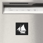 Aimant silhouette de voilier (In Situ (Lave-vaisselle))