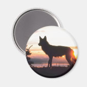 Aimant Silhouette des animaux d'hiver (Recto/Verso)