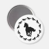 Aimant Silhouette Design Cheval (Recto/Verso)
