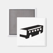 Aimant Silhouette du bus (Recto/Verso)