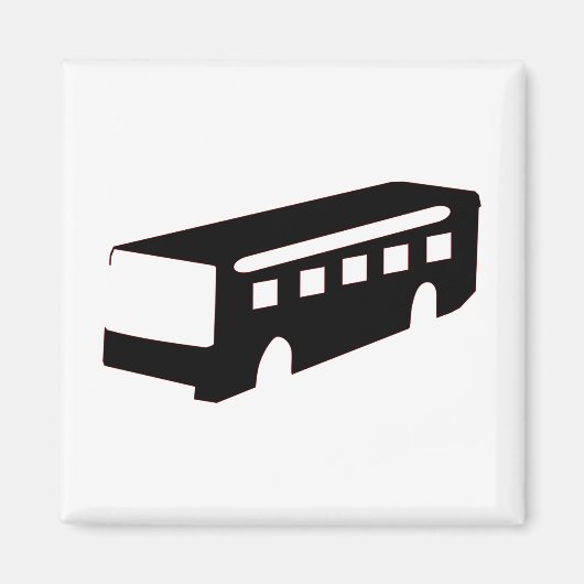 Aimant Silhouette du bus (Devant)