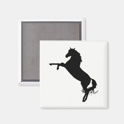 Aimant Silhouette du cheval arabe (Recto/Verso)