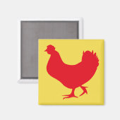 Aimant Silhouette du coq (Recto/Verso)