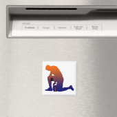 Aimant silhouette du footballeur (In Situ (Lave-vaisselle))