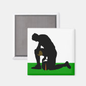 Aimant silhouette du footballeur (Recto/Verso)