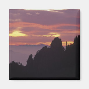 Aimant Silhouette du mont Huangshan (Montagne Jaune) au