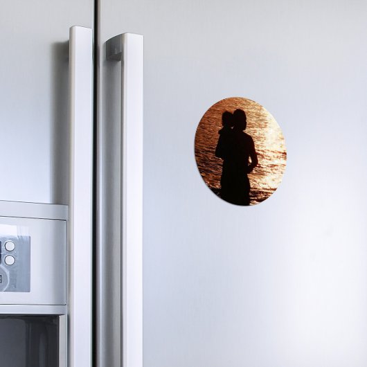 Aimant Silhouette du père et de l'enfant