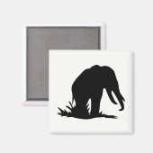 Aimant Silhouette éléphante (Recto/Verso)