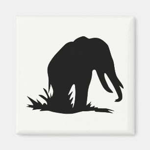 Aimant Silhouette éléphante