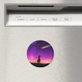 Aimant Silhouette Girl Watches (In Situ (Lave-vaisselle))