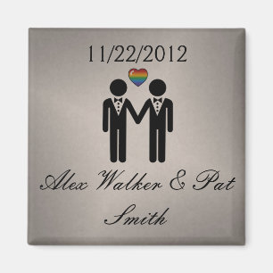 Aimant Silhouette Groom et Groom