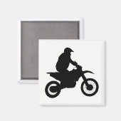 Aimant Silhouette Motocross (Recto/Verso)