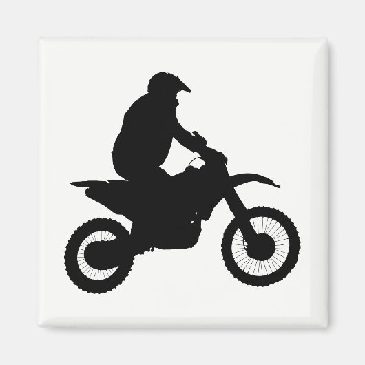 Aimant Silhouette Motocross (Devant)