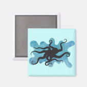 Aimant Silhouette octopus (Recto/Verso)