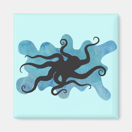 Aimant Silhouette octopus (Devant)