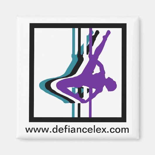 Aimant Silhouette Pole Fitness (Devant)