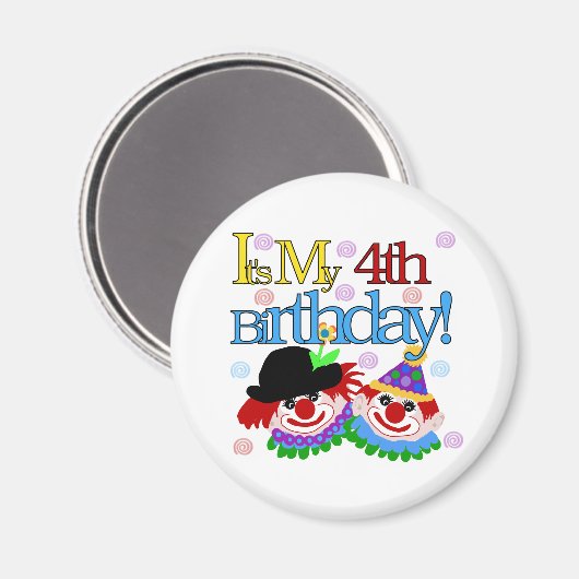 Aimant Silly Clowns 4e anniversaire (Recto/Verso)