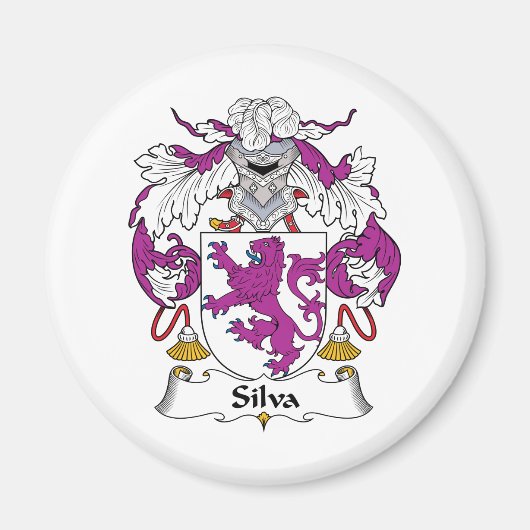 Aimant Silva Family Crest (Devant)