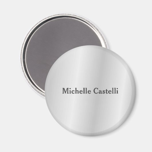 Aimant Silver Grey Professionnel Unique Classique Simple (Recto/Verso)
