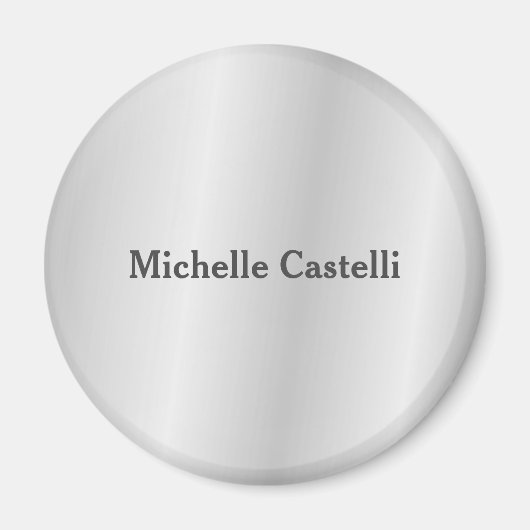 Aimant Silver Grey Professionnel Unique Classique Simple (Devant)