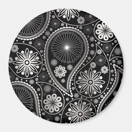 Aimant Silver paisley (Devant)