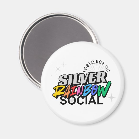 Aimant Silver Rainbow Keychain (Recto/Verso)