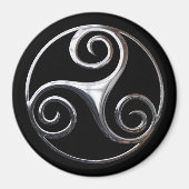 Aimant Silver Triskelion (Devant)
