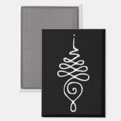 Aimant Silver Unalome (Recto/Verso)