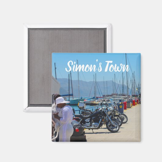Aimant Simon's Town Navy Harbour Afrique du Sud (Recto/Verso)