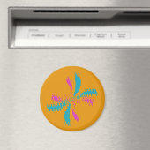 Aimant Simple Abstrait Papillon Motif Messy Vol (In Situ (Lave-vaisselle))