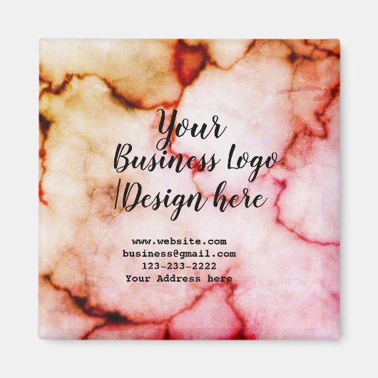 Aimant simple addyour logo/design mare (Devant)