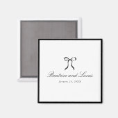 Aimant Simple Bow Classic Wedding (Recto/Verso)