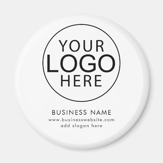 Aimant Simple Business Logo Website Modern (Devant)