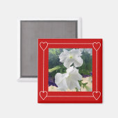 Aimant Simple cadre de coeur Ajouter une photo Saint-Vale (Recto/Verso)