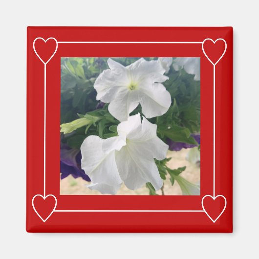 Aimant Simple cadre de coeur Ajouter une photo Saint-Vale (Devant)